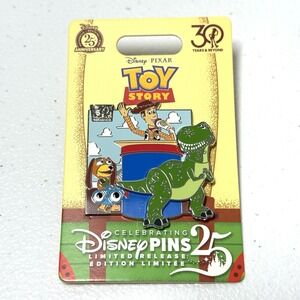 Toy Story 30th Anniversary Pin Limited Release Disney Rex Woody Slinky Lenny NEW